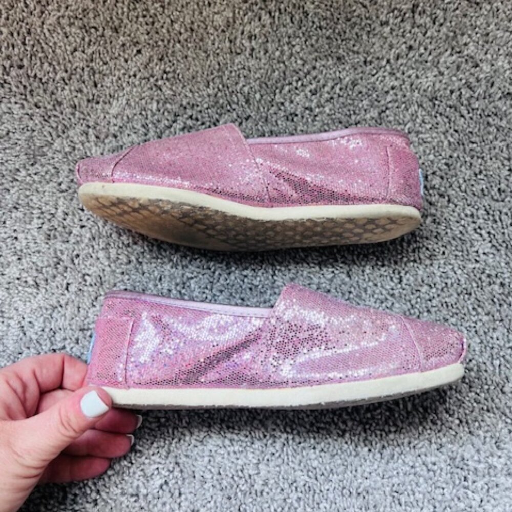 TOMS Sparkly Glitter Shoes size 5.5 - Picture 5 of 7